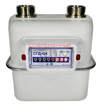 Счетчик газа Орел СГД G 4 (левый), 1 1/4" /2022г/